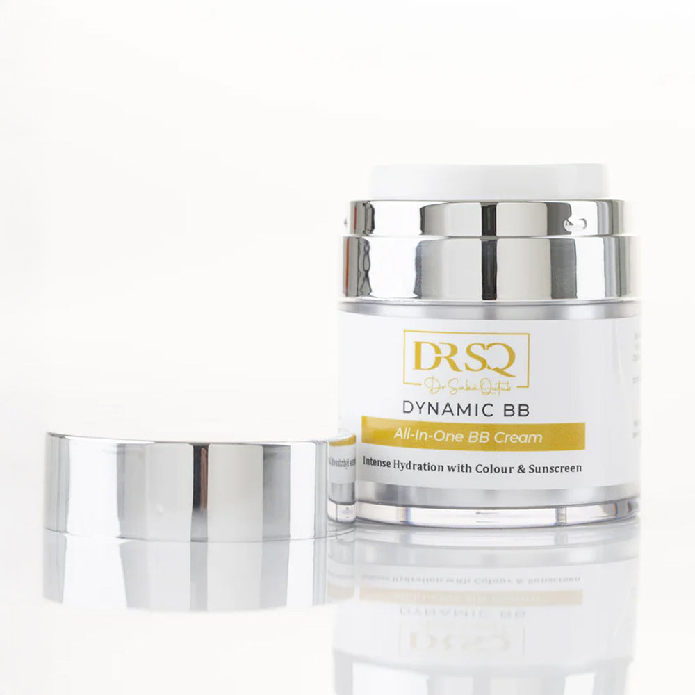 Dynamic BB open jar kept on a white background