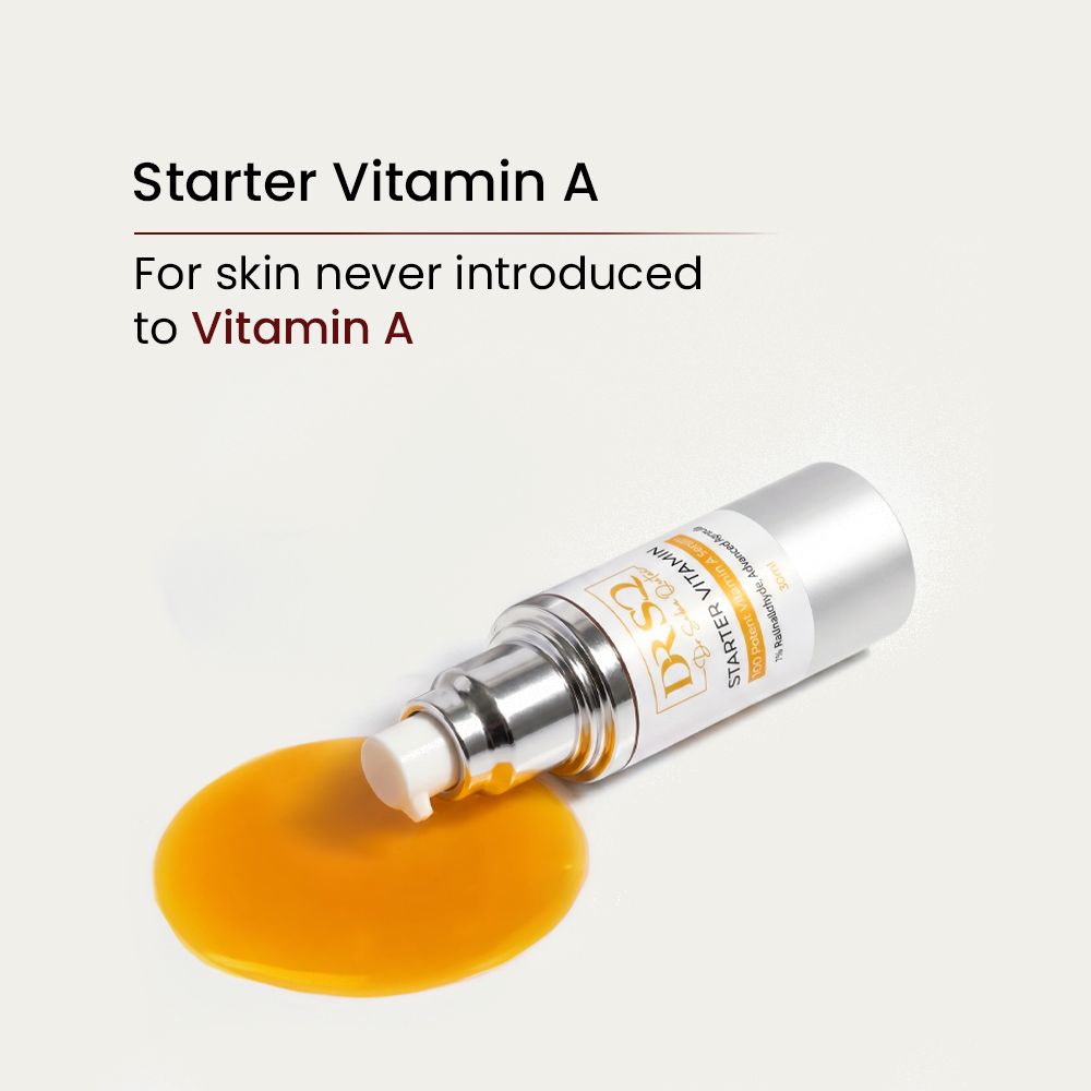 A spilled bottle of Starter Vitamin A with texture