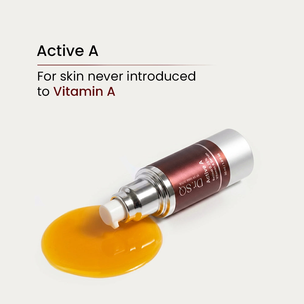 A spilled bottle of Active A with texture