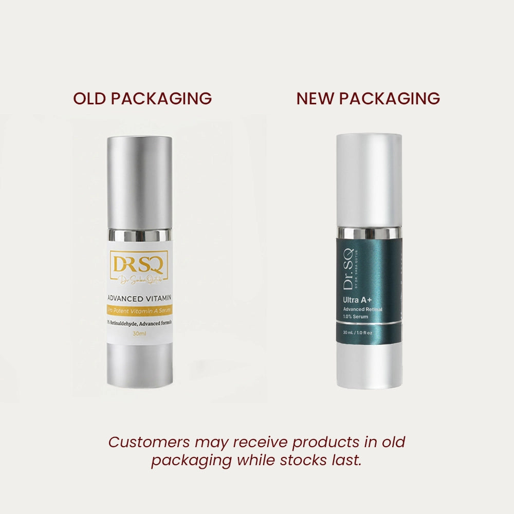 DRSQ Ultra A+ Serum – Old vs New Packaging