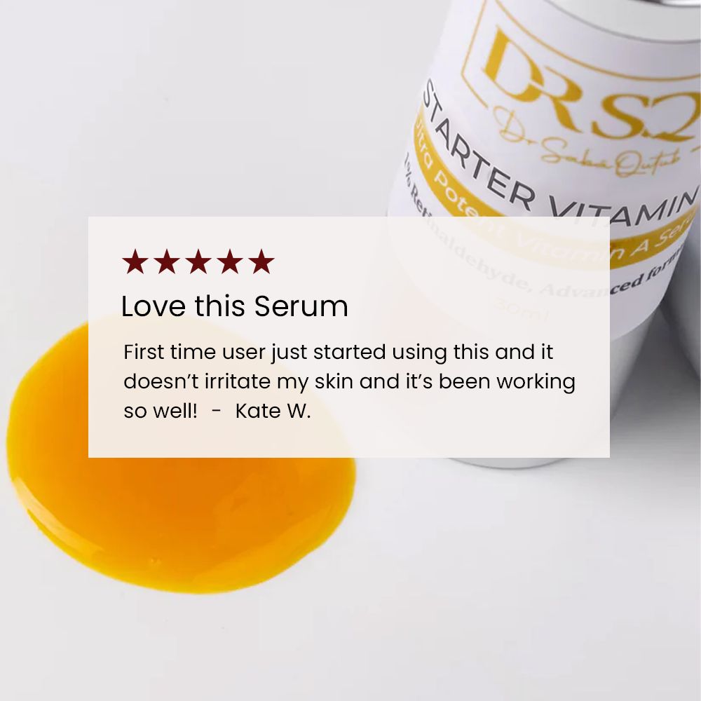 Client's testimonial with the product and texture in the background
