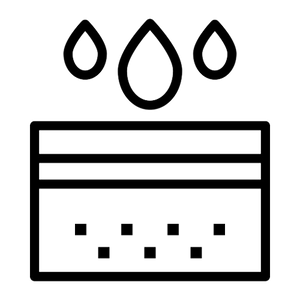 Illustration of excessively oily skin