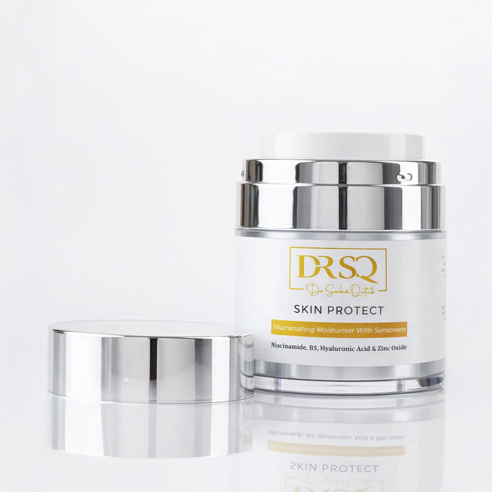 Skin Protect kept open on a white background