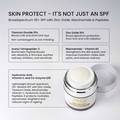 Benefits of Skin Protect - SPF 35+ Moisturiser